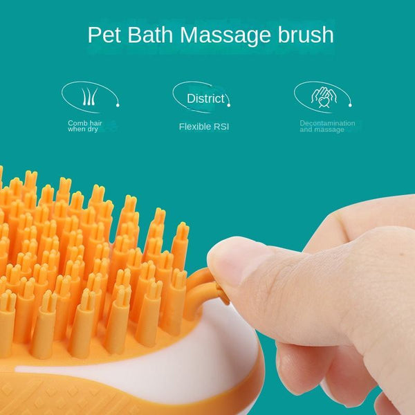 Silicone Bath Brush 2-in-1 Set For Your Pet