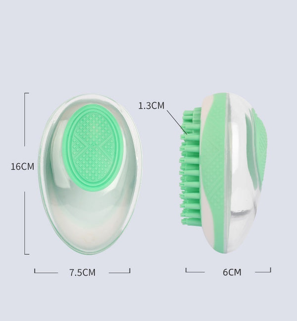 Silicone Bath Brush 2-in-1 Set For Your Pet