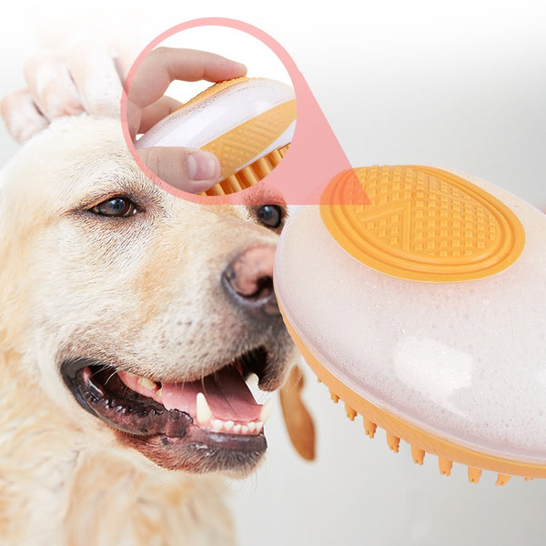 Silicone Bath Brush 2-in-1 Set For Your Pet