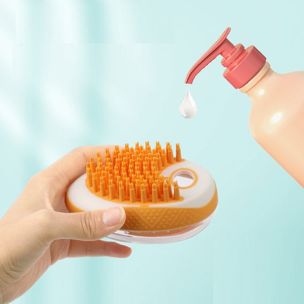 Silicone Bath Brush 2-in-1 Set For Your Pet